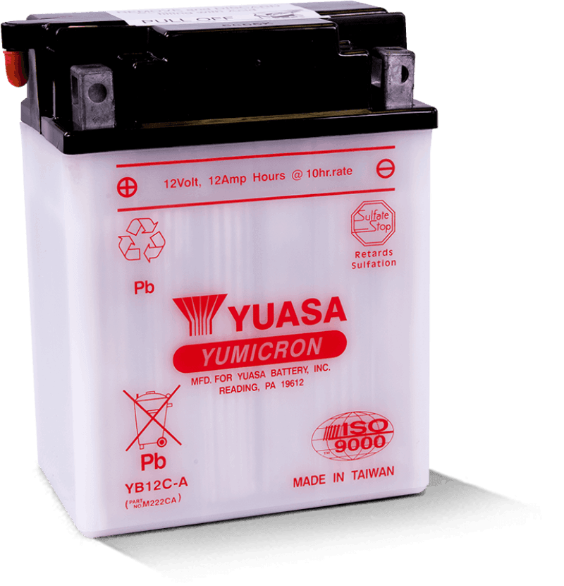 Yuasa Battery — Yuasa YB12C-A Yumicron 12-Volt Battery