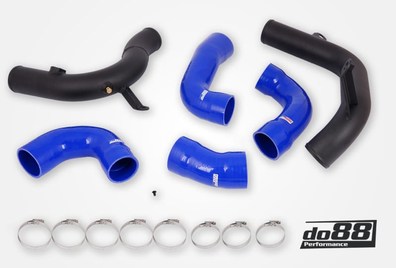do88 — do88 Audi/Seat/Skoda/Volkswagen 1.8T/2.0T (MQB) do88 Intercooler Pressure Pipes w/Blue Hoses