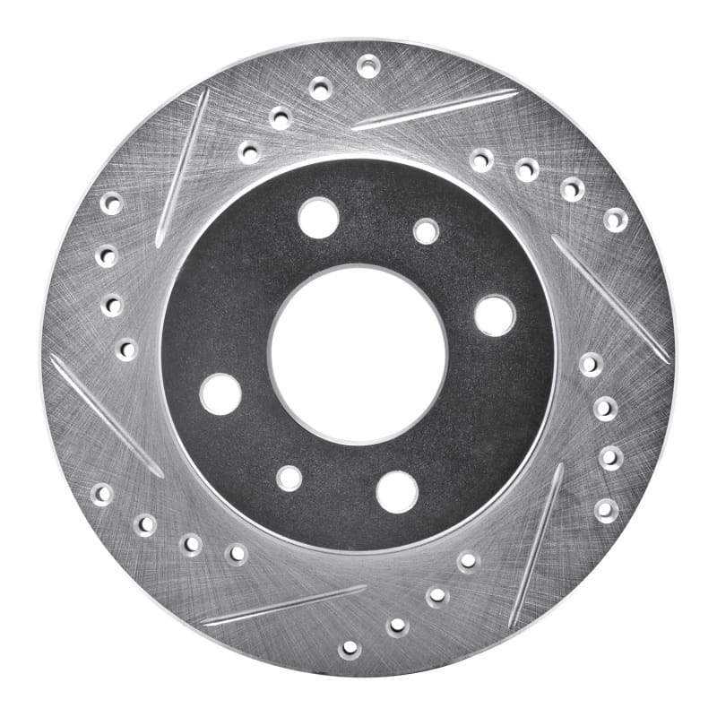 R1 Concepts — R1 95-00 Nissan Lucino (Mexico) Front Left Drilled & Slotted Silver Brake Rotor
R1 Brake Rotor Drill