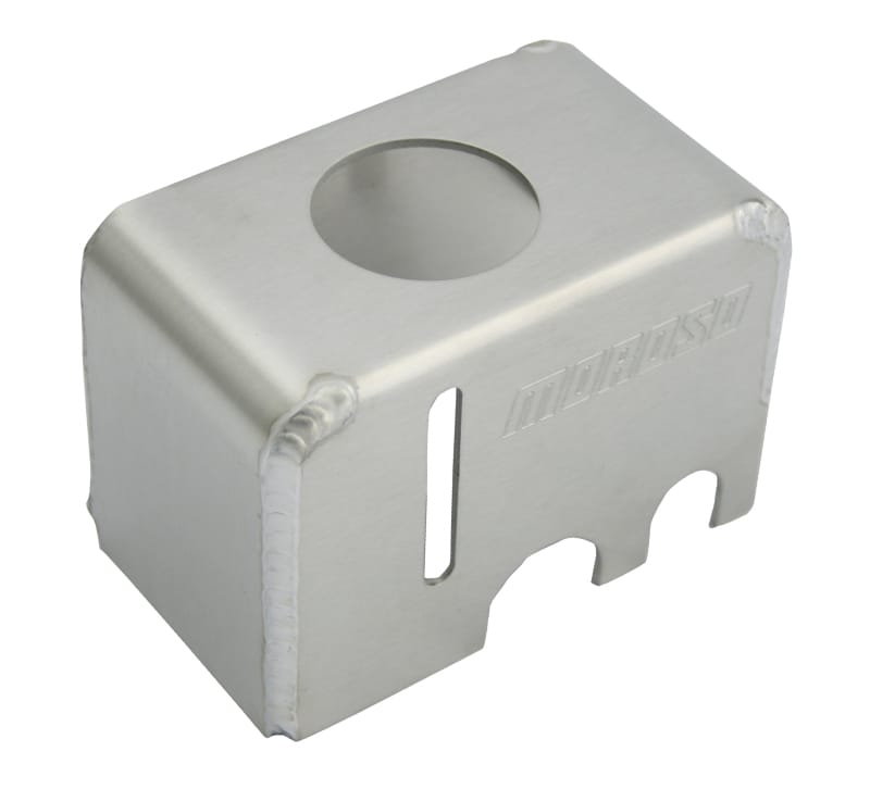 Moroso — Moroso Mid 08-14 Ford Mustang Brake Reservoir Cover - Fabricated Aluminum