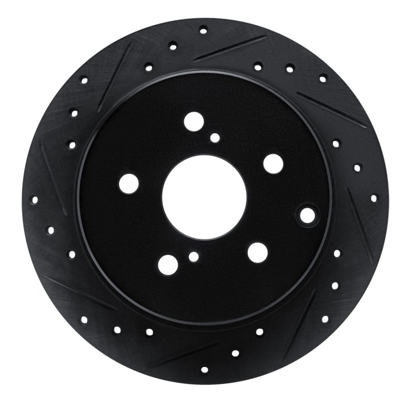 R1 Concepts — R1 12-20 Toyota Prius V Rear Left Drilled & Slotted Black Brake Rotor
R1 Brake Rotor Drill