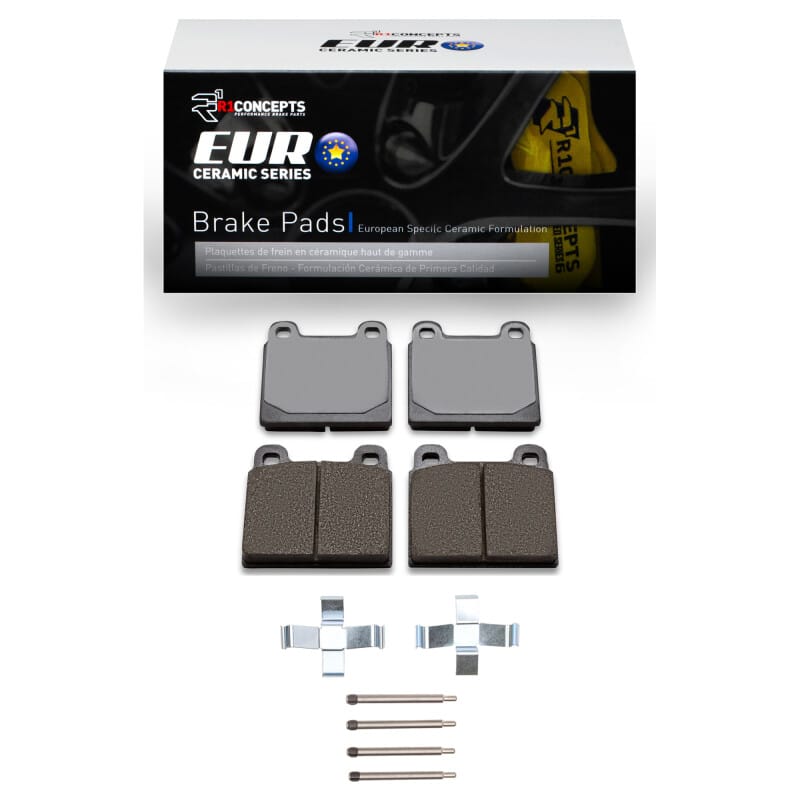 R1 Concepts — R1 75-85 Ferrari 308 GTS Front Euro Ceramic Pads & Hardware Kit
R1 Euro Ceramic Pads