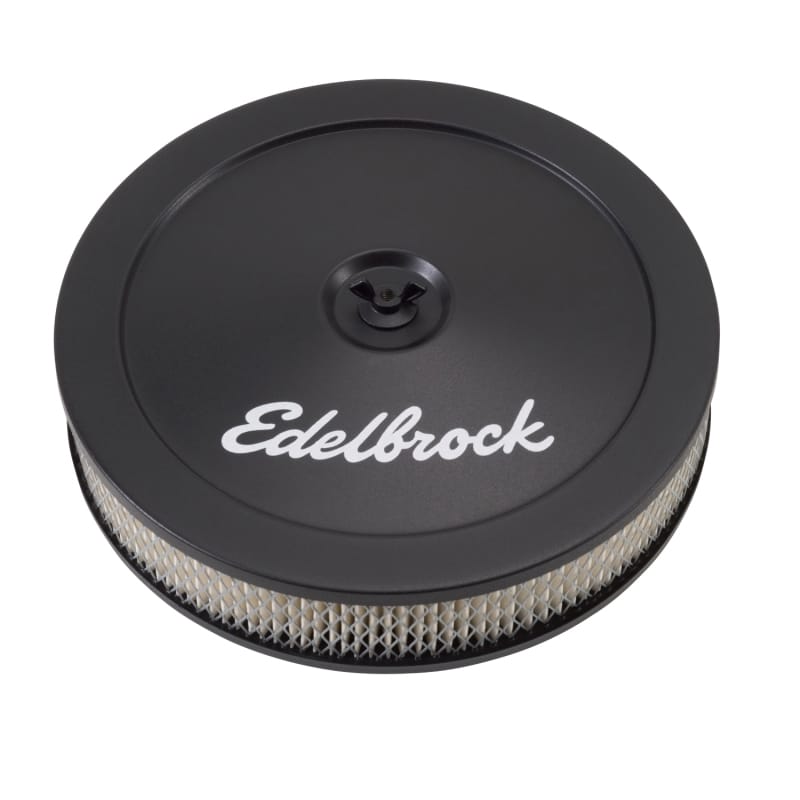 Edelbrock — Edelbrock Air Cleaner Pro-Flo Series Round Steel Top Paper Element 10In Dia X 3 5In Black
CHROME/PRO-FLO