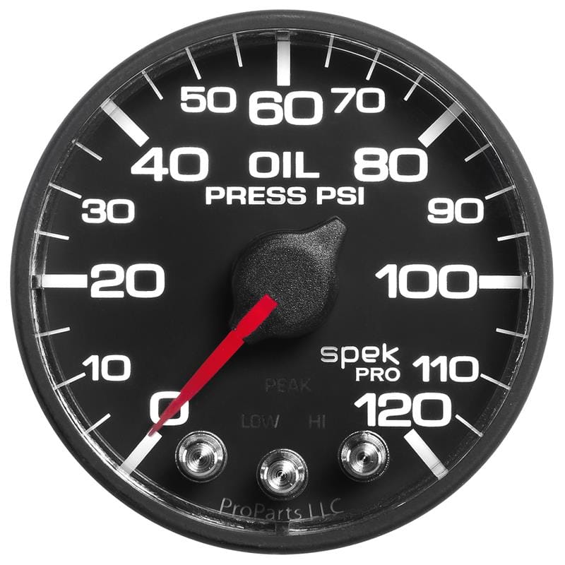 AutoMeter — Autometer Spek-Pro 52.4mm 0-120 PSI Digital Stepper Motor Oil Pressure Gauge
GA 2" OILP BFB SPEK
