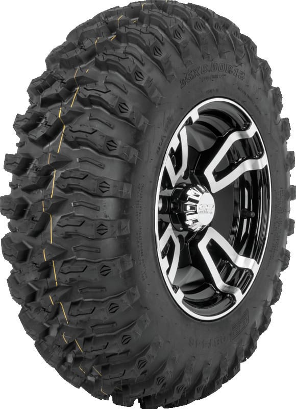 QuadBoss — QBT446 Radial Utility Tire, 26x11R-12, Rear, Non-Directional