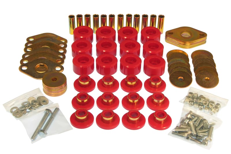 Prothane — Prothane 07-11 Jeep Wrangler JK 4DR Body Mount Kit - Red
BODY/SUB-FRAME MNTS