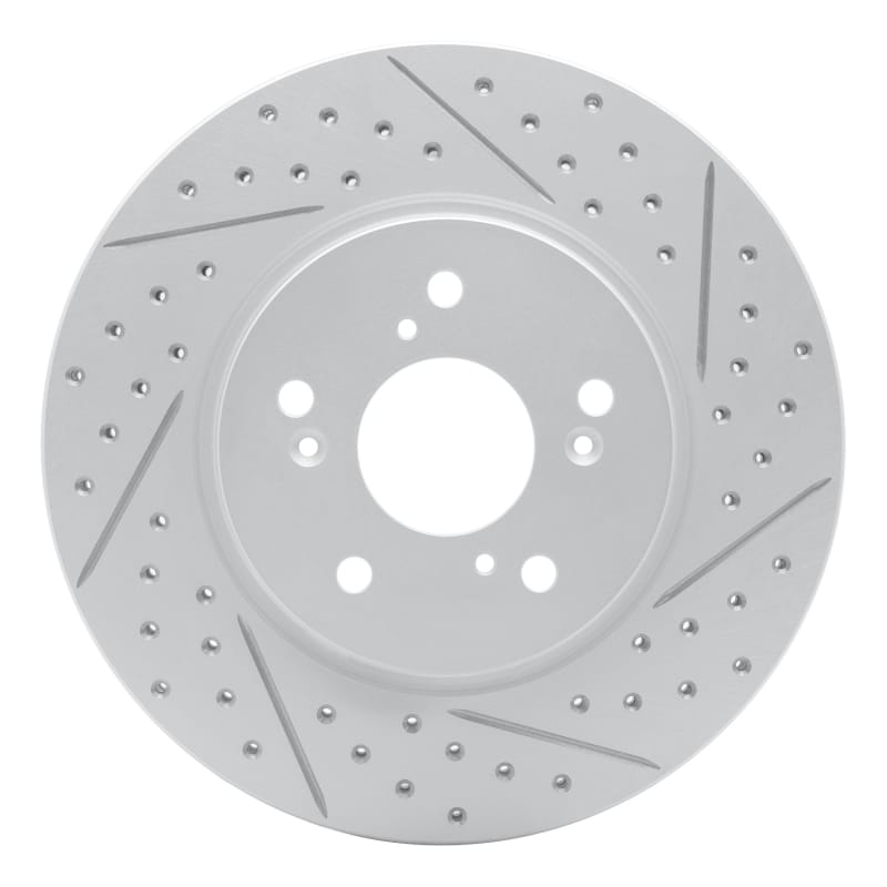 R1 Concepts — R1 07-16 Acura Rdx Front Right Drilled & Slotted Geo-Carbon Rotor