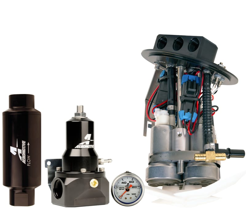 Aeromotive — Aeromotive 11-17 Ford Mustang Drop In Kit (18038/15633/13134/12341) - Dual 450lph
Fuel Pump