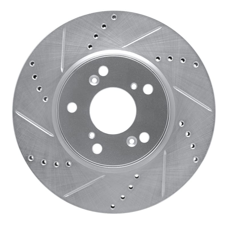 R1 Concepts — R1 13-25 Honda Civic Hatchback Front Left Drilled & Slotted Silver Brake Rotor
R1 Brake Rotor Drill
