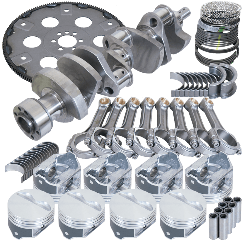 Eagle — Eagle Chevy 350 1Pc 3.750in Crank 5.700in I-Beam Rods 4.000in Pistons 168 Tooth FP Balanced Assembly
Bal Street Perf Assy