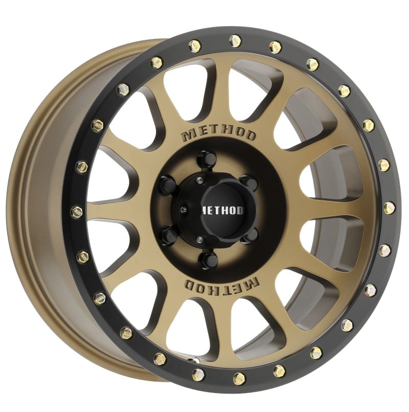 Method Wheels — Method MR305 NV 18x9 0mm Offset 6x5.5 108mm CB Method Bronze/Black Street Loc Wheel