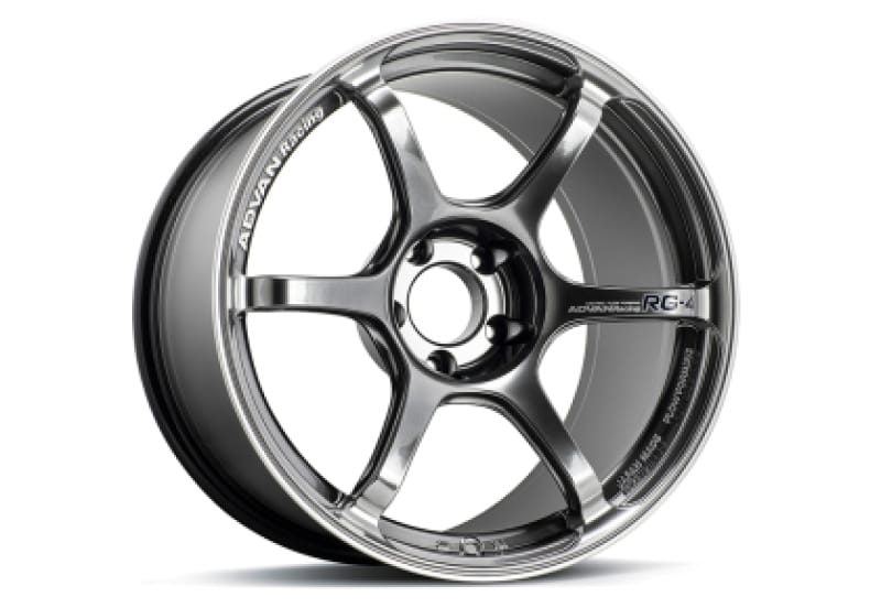 Advan — Advan RG-4 18x9.5 +38 5x120 Racing Hyper Black and Ring Wheel