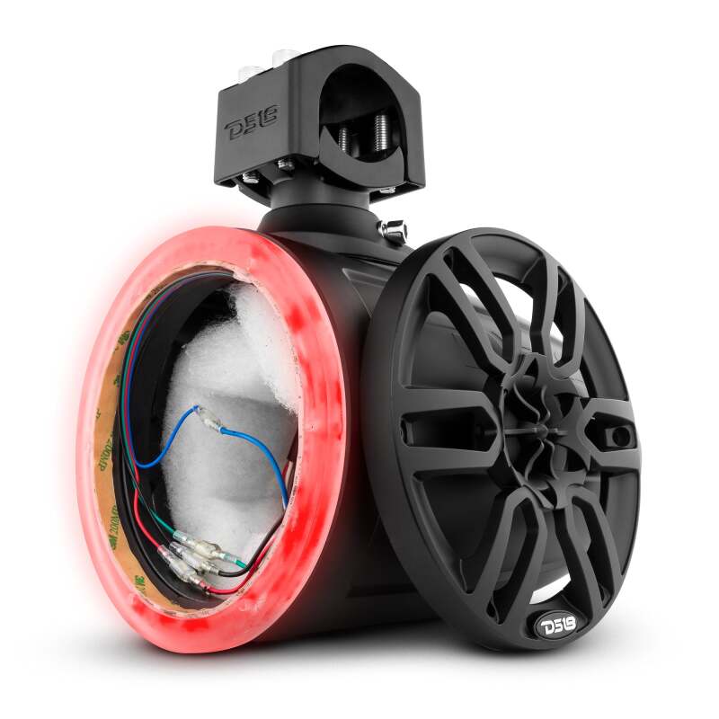 DS18 — DS18 Marine And Psports Towers Speakers Not Included 6.5in RGB LED Lights Black