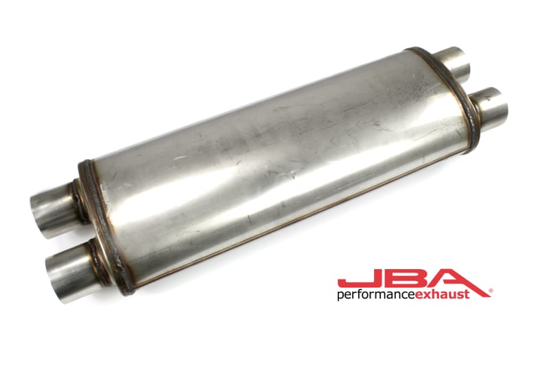 JBA — JBA Universal Chambered 304SS Muffler 22x8x5 2.5in Dual In/Dual Out
Muffler