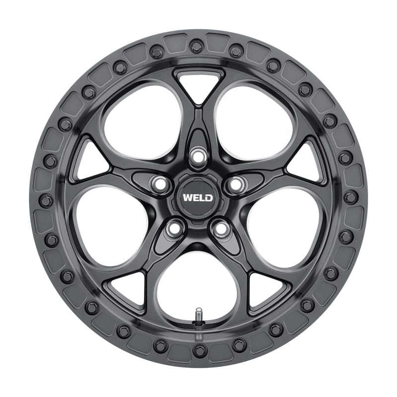 Weld — Weld Off-Road W901 17X9.0 Ledge Beadlock 5X127 ET-35 BS3.625 Satin Black 71.5