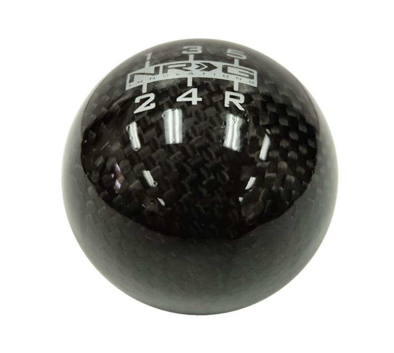 NRG — NRG Universal Ball Style Shift Knob - Heavy Weight 480G / 1.1Lbs. - Black Carbon Fiber (5 Speed)