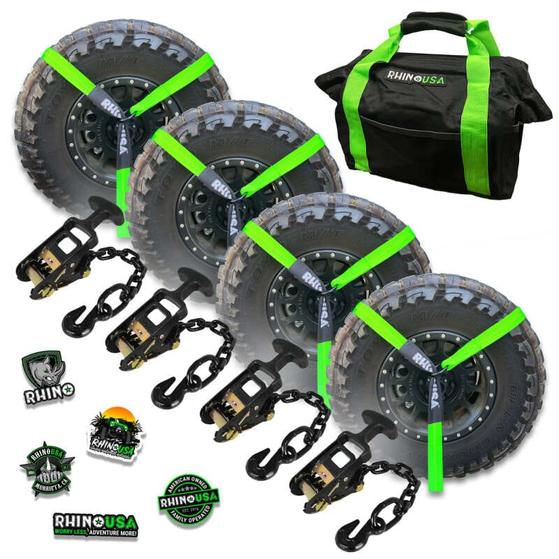 Rhino USA — Rhino USA Lasso Straps; Basket Straps - Green
Tie Strap