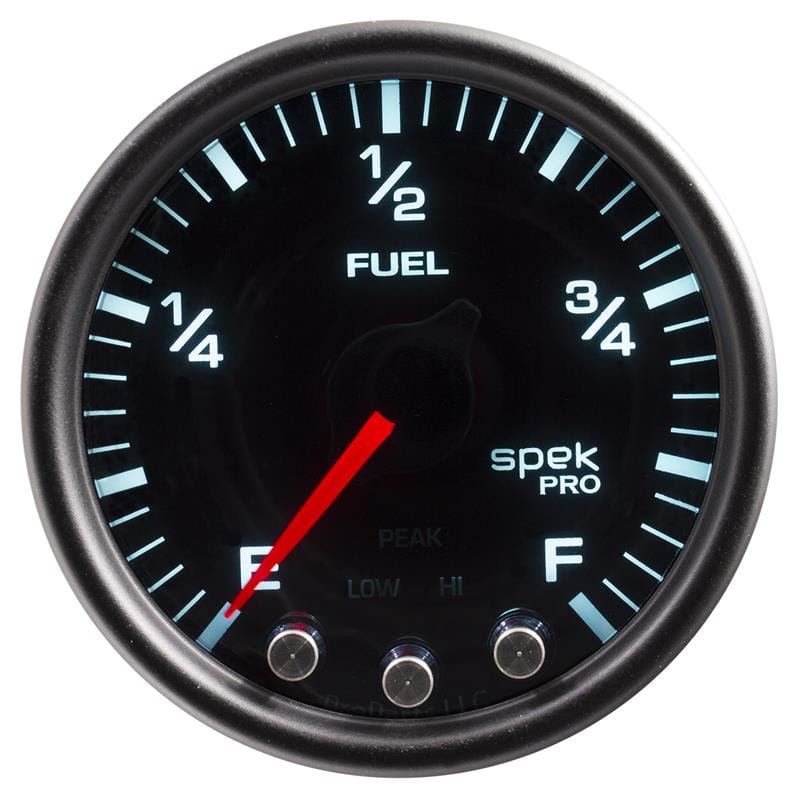 AutoMeter — Autometer Spek-Pro Gauge Fuel Level 2 1/16in 0-270 Programmable Blk/Smoke/Blk
GA 2" FUEL BSB SPEK