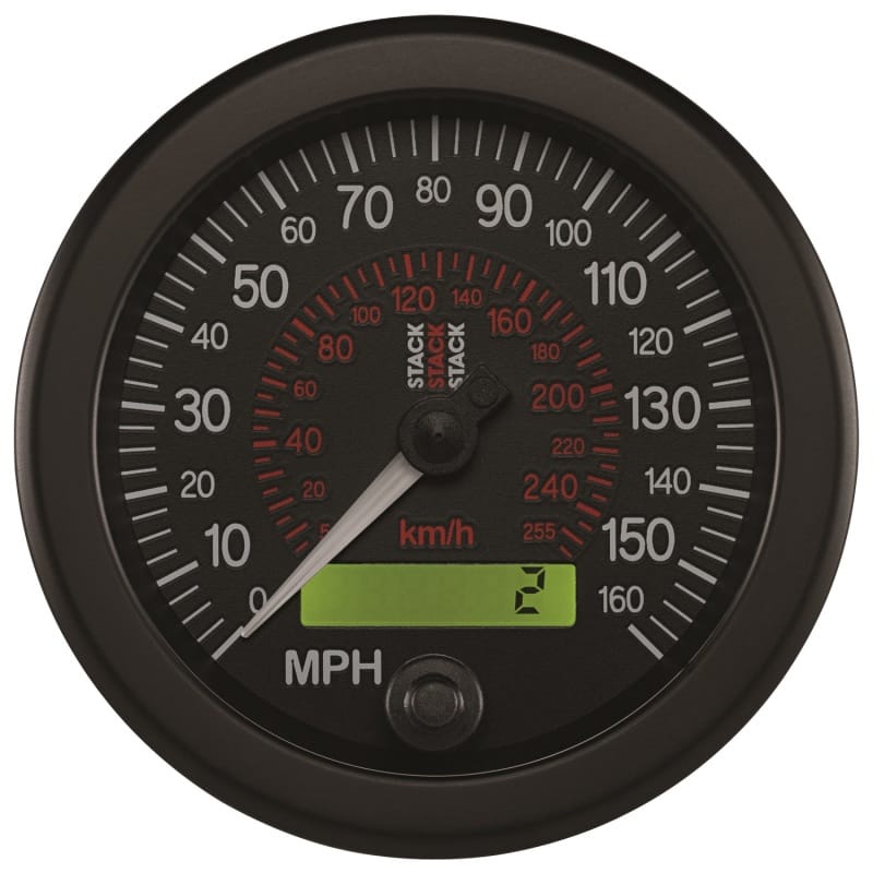 AutoMeter — Autometer Stack Instruments 88MM 0-160 MPH / 260 KM/H Programmable Speedometer - Black
Spd Elec Blk 160MPH