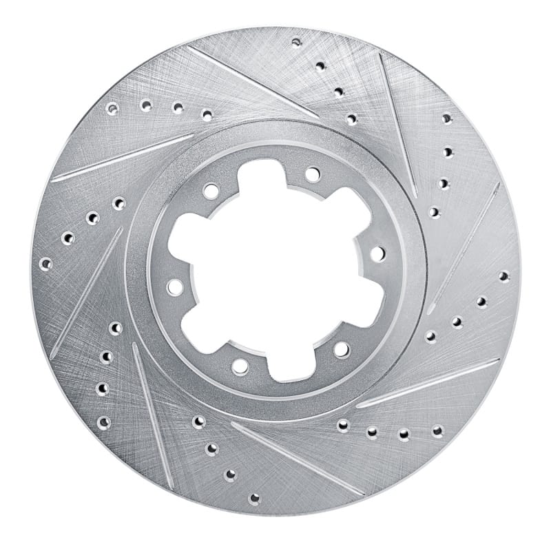 R1 Concepts — R1 98-04 Infiniti QX4 Front Right Drilled & Slotted Silver Brake Rotor
R1 Brake Rotor Drill