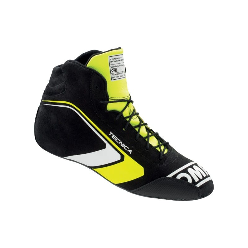 OMP — OMP Tecnica Shoes Black/Fluorescent Yellow - Size 40 (Fia 8856-2018)