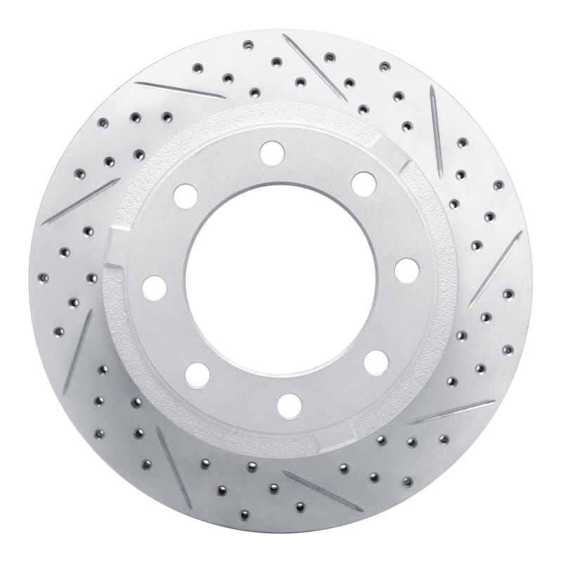 R1 Concepts — R1 11-22 Ford F-250 4WD (Super Duty) Rear Right Drilled & Slotted Geo-Carbon Rotor