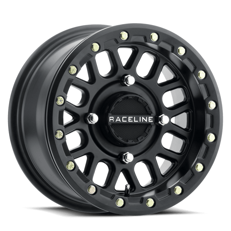Raceline — Raceline A92B Podium 14x7in / 4x137 BP / 10mm Offset / 110.18mm Bore - Satin Black Beadlock Wheel