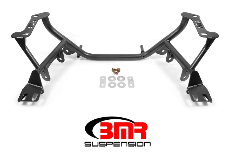 BMR Suspension — BMR 96-04 New Edge Mustang K-Member Coilover Version / Motor Plate Version - Black Hammertone