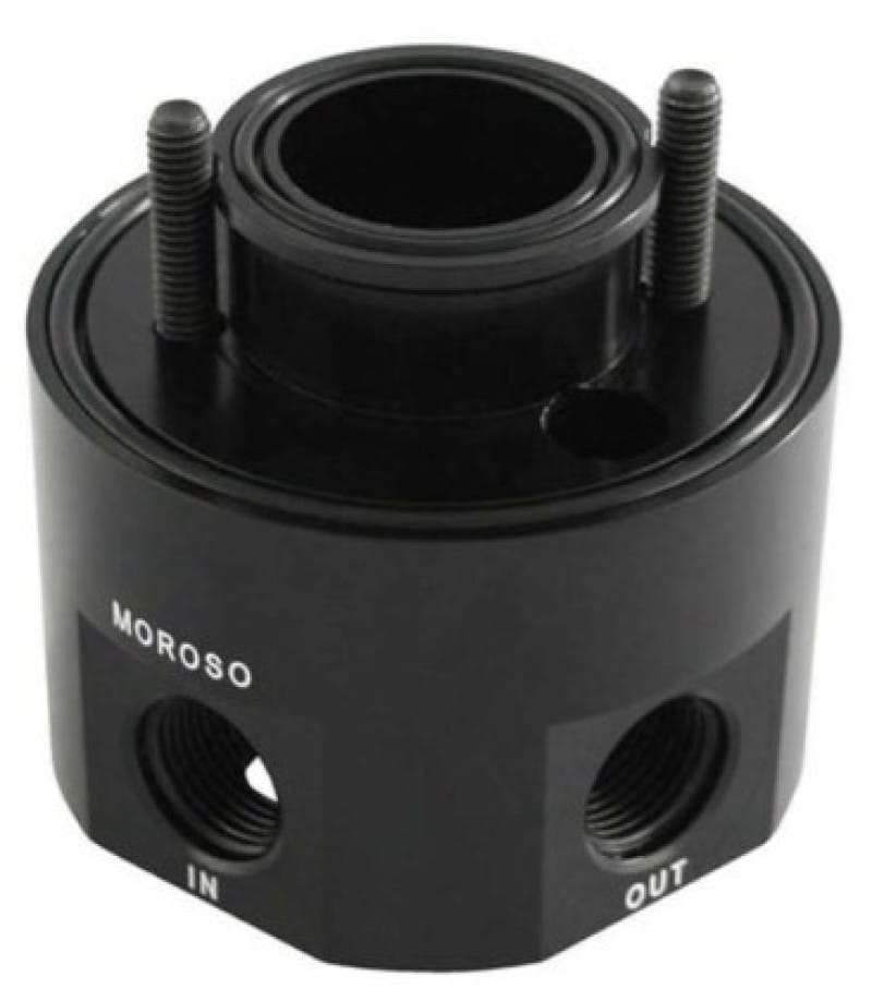 Moroso — Moroso Chevrolet Small Block Oil Filter Adapter - Sandwich - Oil Cooler