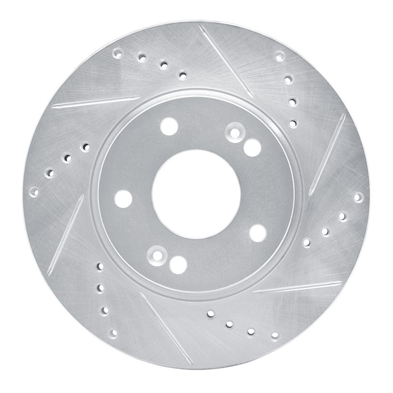 R1 Concepts — R1 10-13 Kia Forte5 Front Right Drilled & Slotted Silver Brake Rotor
R1 Brake Rotor Drill