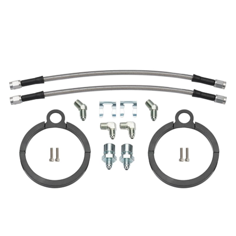 Wilwood — Wilwood Flexline Kit 12 inch -3 3/8-24 IF 1/8-27 NPT 90 Degree