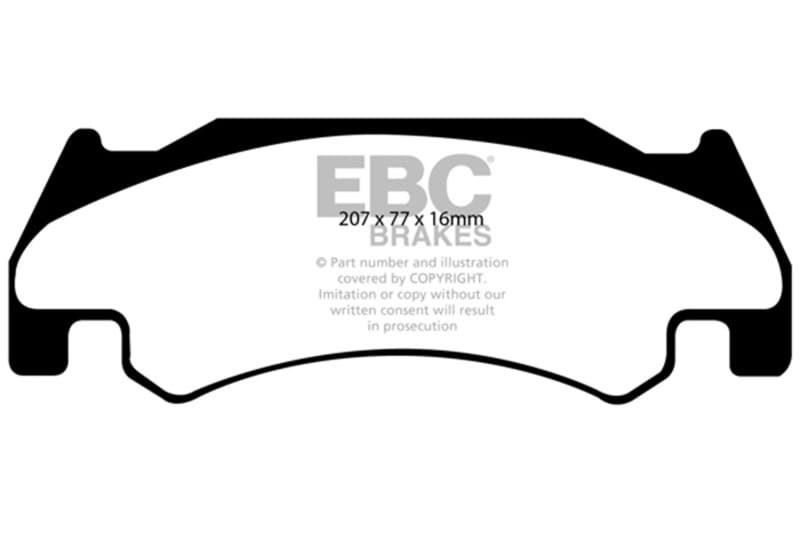 EBC — EBC 05-06 Dodge Ram SRT-10 8.3 Greenstuff Front Brake Pads
Disc Brake Pad