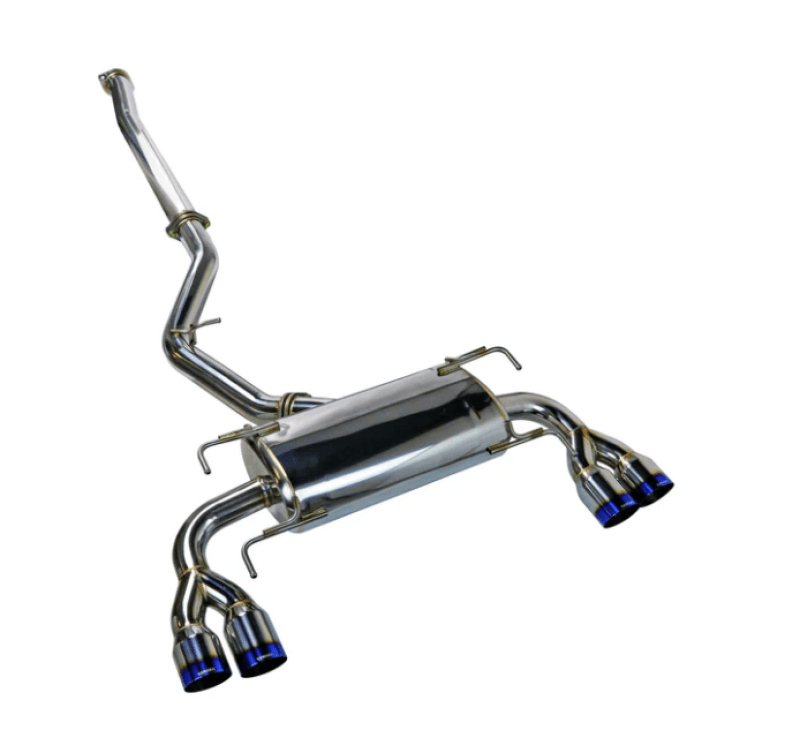 Remark — Remark 08-14 Subaru STi GR Hatch Sports Touring Spec - Burnt Quad Tips (Non-Resonated)