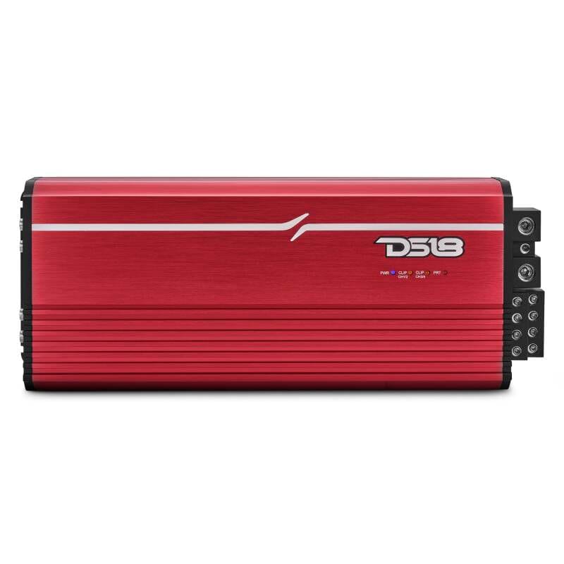DS18 — DS18 4-Channel Class-D Amp Stereo Full-Range 4 x 400 W RMS at4 ohm- Red