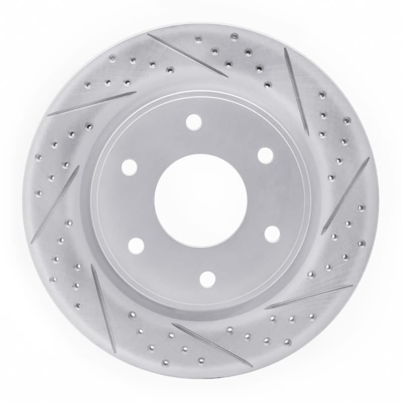 R1 Concepts — R1 05-07 Infiniti Qx56 Front Right Drilled & Slotted Geo-Carbon Rotor