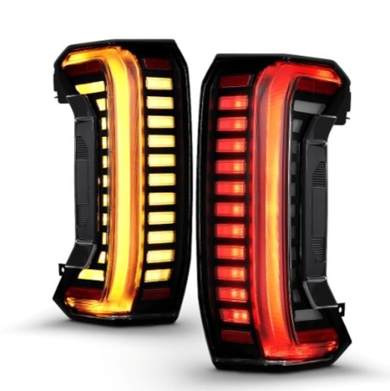 ANZO — ANZO 22-24 Toyota Tundra Z-Series Full LED Tail Lights Smoke Lens Init/SeqSig- Pair