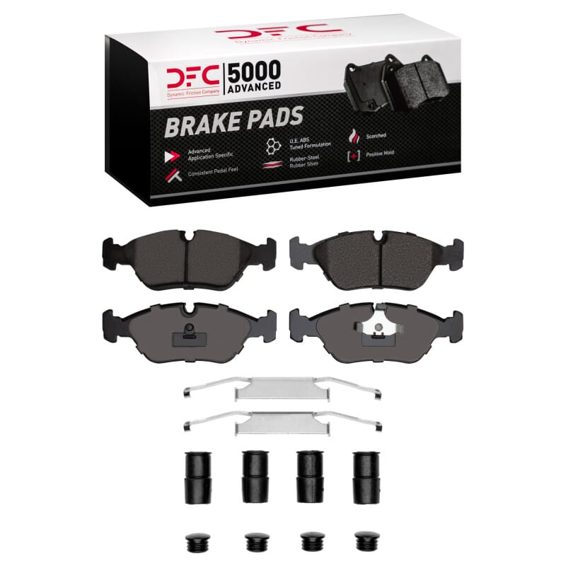 DFC — DFC 82-91 BMW M3 Front 5000 Advanced Low Metallic Brake Pads and Hardware Kit
DFC Brake Pad Set