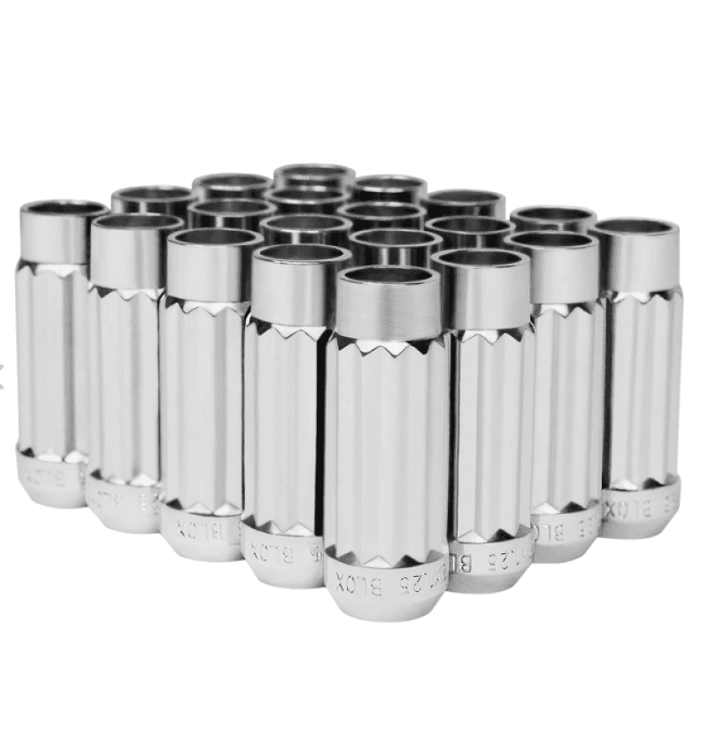 BLOX Racing — BLOX Racing 12-Sided P17 Tuner Lug Nuts 12x1.25 - NEO Chrome Steel - Set of 20