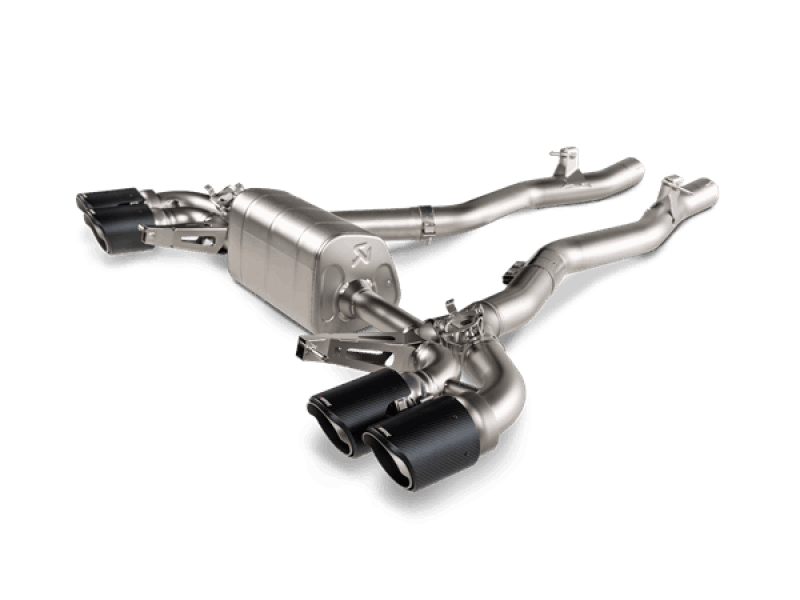 Akrapovic — Akrapovic 2020 BMW M8/M8 Competition (F91/F92) w/OPF/GPF Slip-On Line (Titanium) w/Carbon Tips