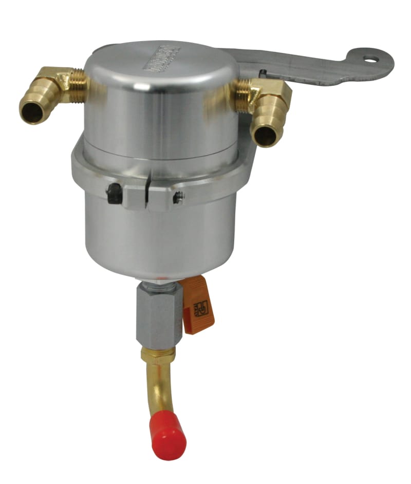 Moroso — Moroso 11-14 Ford Mustang V6 Air/Oil Separator Catch Can - Billet Aluminum