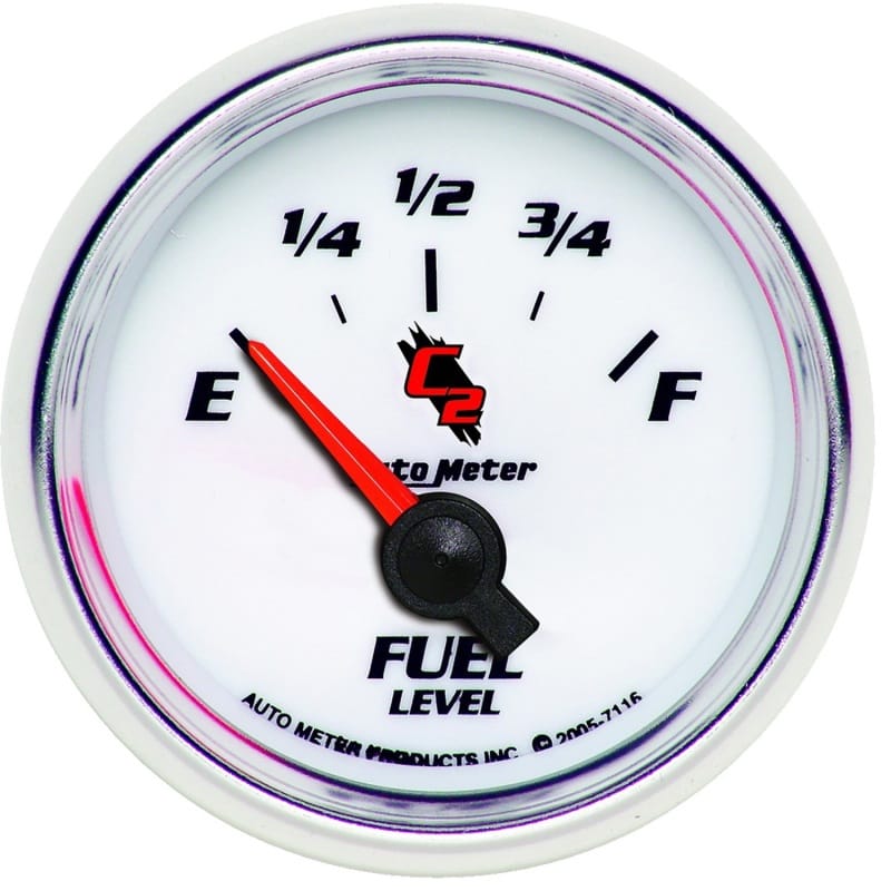 AutoMeter — Autometer C2 52mm 240-33 Ohm Short Sweep Electronic Fuel Level Gauge
GA 2" FUEL 240-33 C2