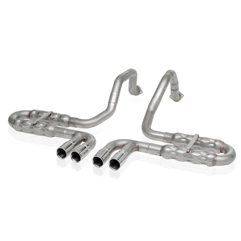 Stainless Works — Stainless Works 1997-04 Corvette C5 2-1/2in Axle Back Quad Rolled Edge Tips
Exhaust System