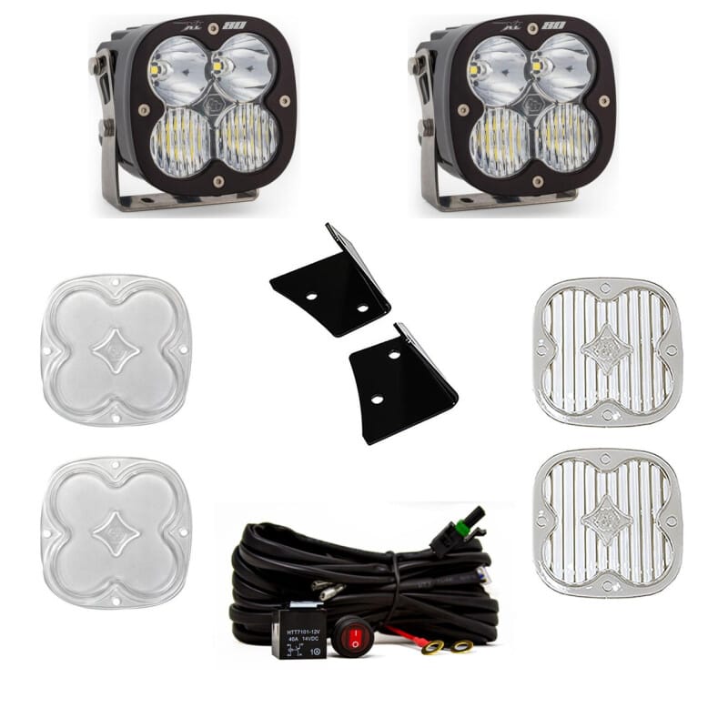 Baja Designs — Baja Designs 07-18 Jeep Wrangler JK XL80 Drive/Combo A-Pillar Kit - White