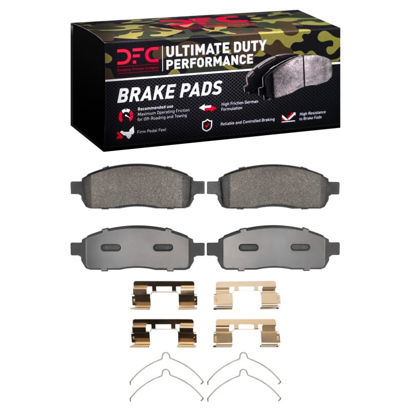 DFC — DFC 04-09 Ford F-150 4WD Front Ultimate Duty Performance Brake Pads and Hardware Kit
DFC Brake Pad Set