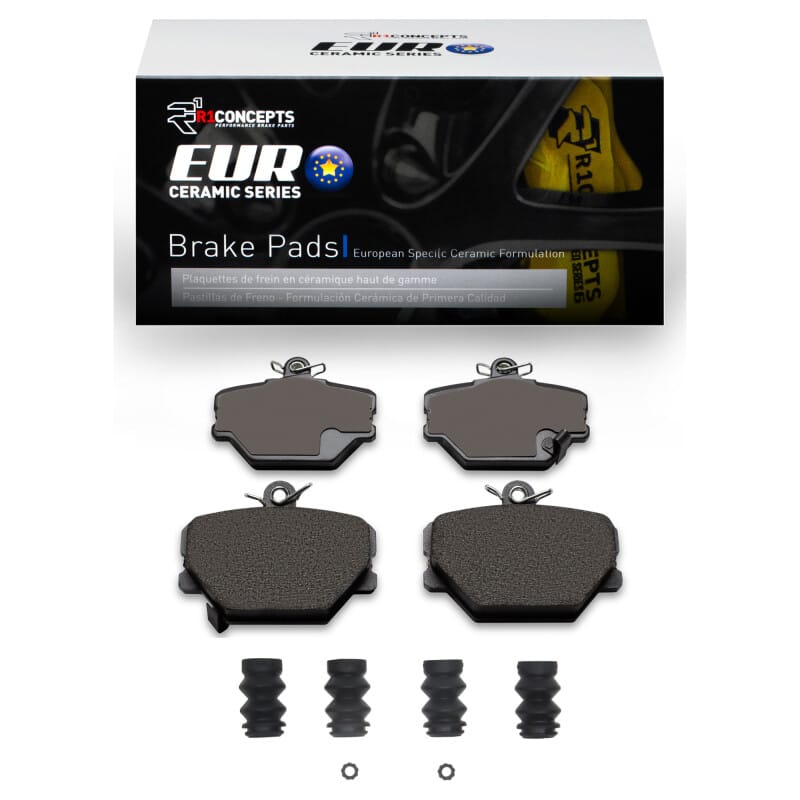 R1 Concepts — R1 05-16 Smart Fortwo Front Euro Ceramic Pads & Hardware Kit
