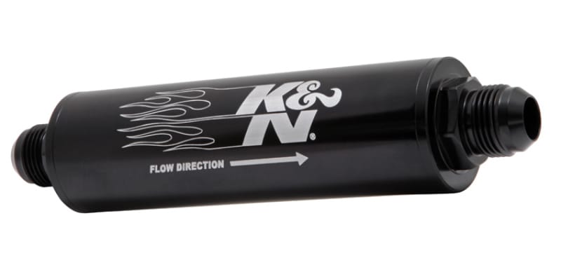 K&N Engineering — K&N 2in OD x 9in L 10AN 25 Micron In-Line Fuel/Oil Filter
