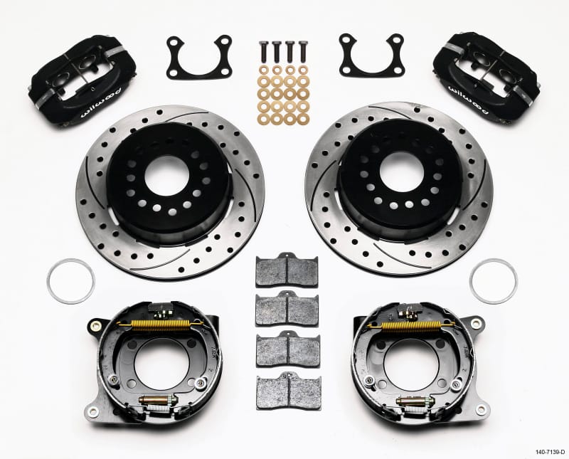 Wilwood — Wilwood Forged Dynalite P/S Park Brake Kit Drilled Big Ford 2.36in Offset
BRAKE KIT