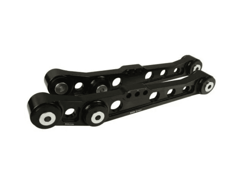 BLOX Racing — BLOX Racing V2 Billet Rear Lower Control Arms Poly Bushings 96-00 Honda Civic - Black