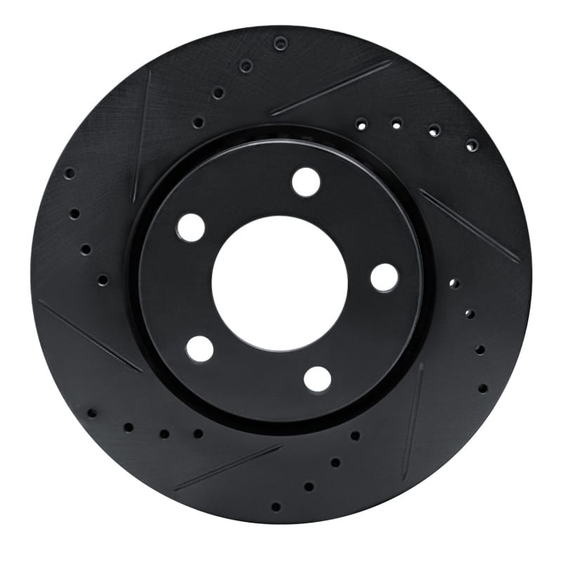 R1 Concepts — R1 01-07 Chrysler Town & Country Front Left Drilled & Slotted Black Brake Rotor
R1 Brake Rotor Drill