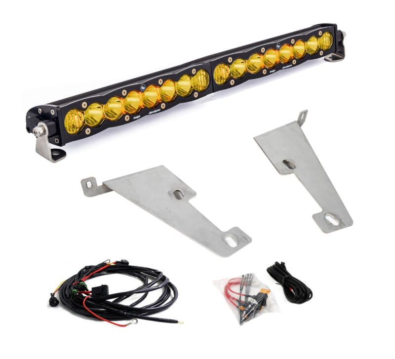 Baja Designs — Baja Designs 2022 Toyota Tundra 20in S8 Behind Bumper Light Mount Kit - Amber